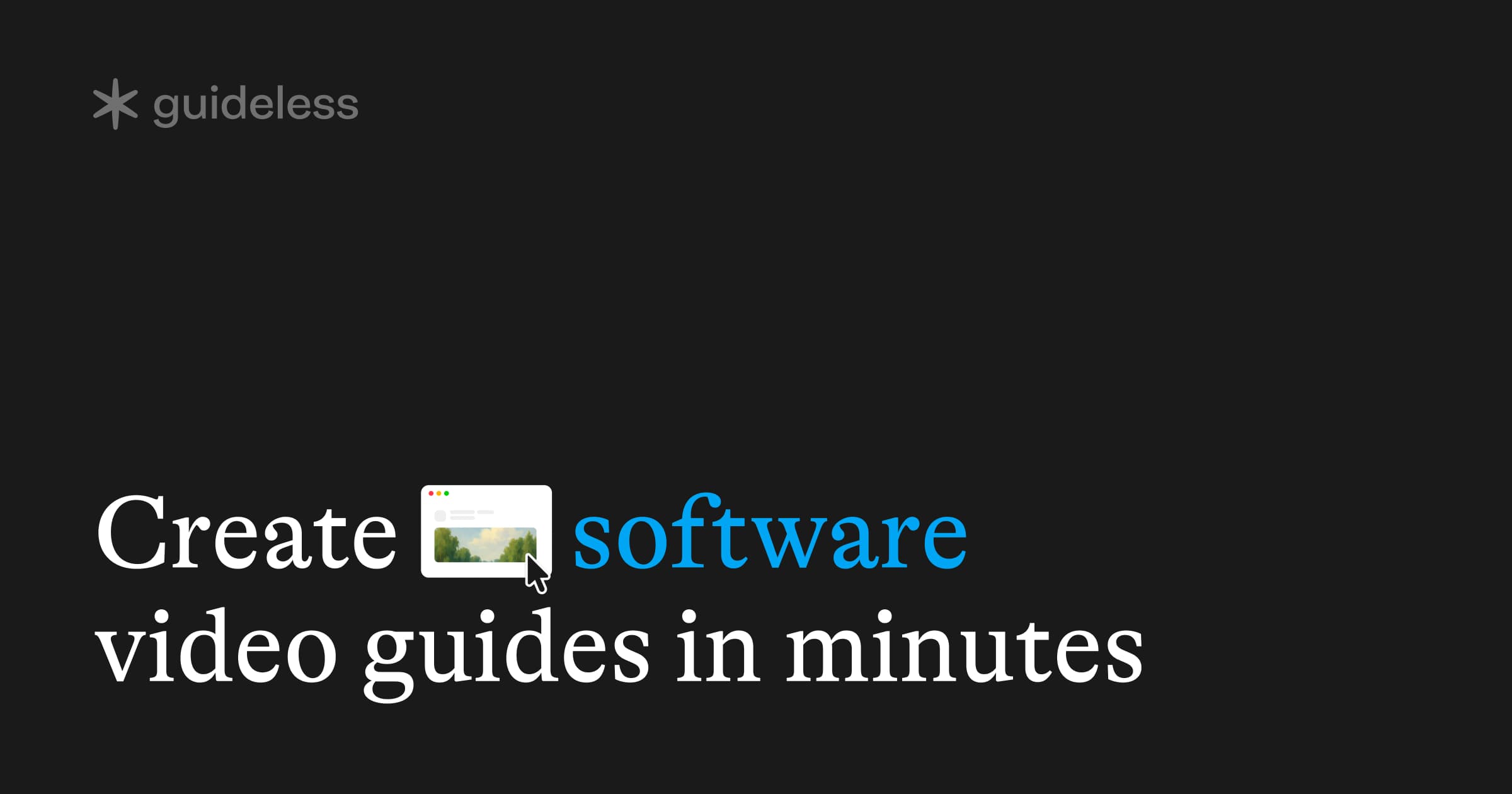 Guideless: AI Documentation & Video Guides logo