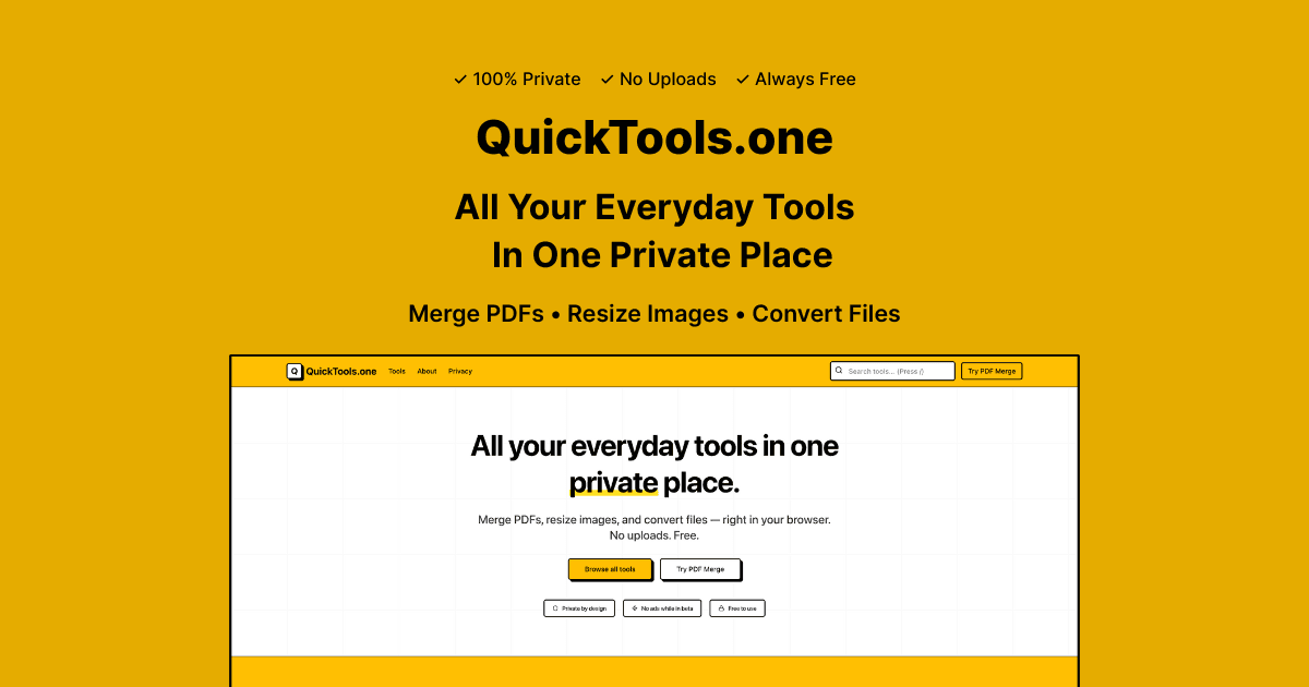 Free Online Tools – Private & Fast logo